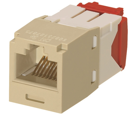 カテゴリ5E RJ45モジュラージャック UTP TGタイプ アイボリー CJ5E88TGGR