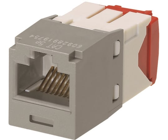 カテゴリ5E　RJ45モジュラージャック　UTP　TGタイプ　ライトグレー