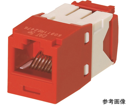 カテゴリ5E　RJ45モジュラージャック　UTP　TGタイプ　赤