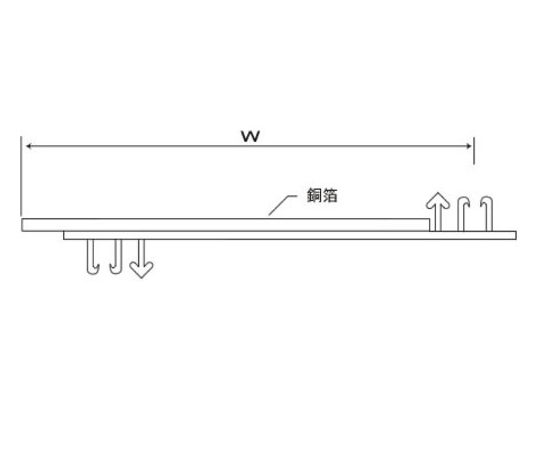 64-8469-26 銅箔シールドチューブ レールタイプ 80Φ 長さ5m CPFR80-5