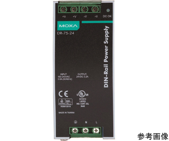 ファクトリーアウトレット 64-8490-91 MOXA 産業用電源ユニット 一番人気物 DR-75-24