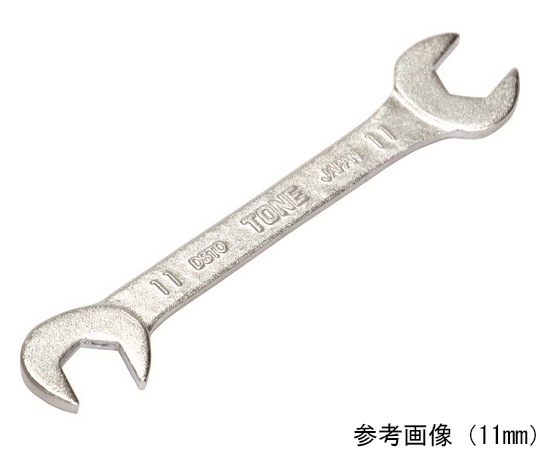 両口スパナ 薄型スパナ 二面幅19mm 全長160mm