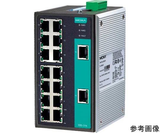 MOXA　産業用アンマネージドイーサネットスイッチ（アルミ筐体）　EDS-316