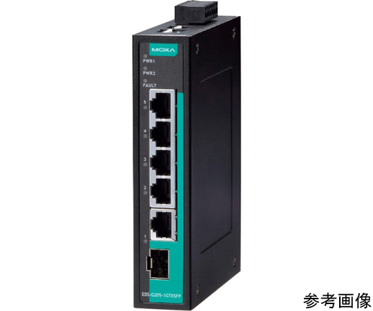 MOXA　産業用アンマネージドイーサネットスイッチ（Gigabit　Ethernet対応）　EDS-G205-1GTXSFP