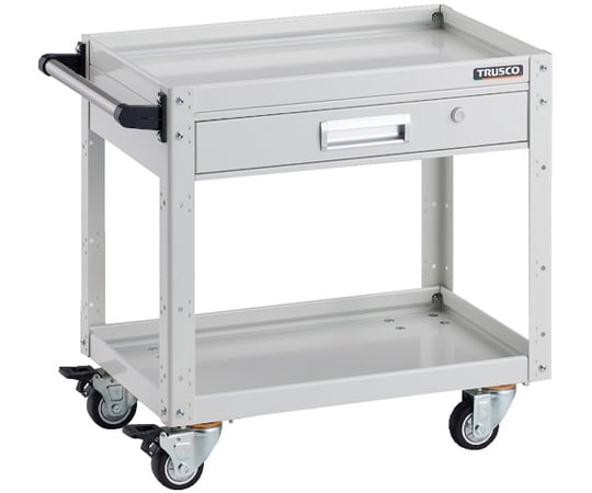 ツールワゴン イーグルワゴン 600×400×H600 引出付 ウレタン4輪自在 ホワイト