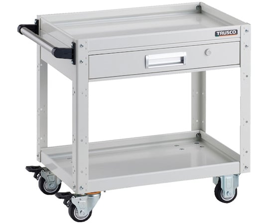 ツールワゴン イーグルワゴン 600×400×H600 引出付 ウレタン車輪 ホワイト