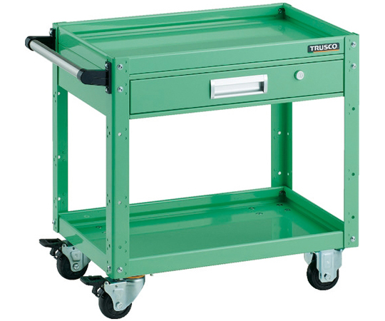 ツールワゴン イーグルワゴン 600X400XH600 引出付 ヤンググリーン