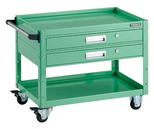 ツールワゴン イーグルワゴン 750X500XH600 引出付 ヤンググリーン