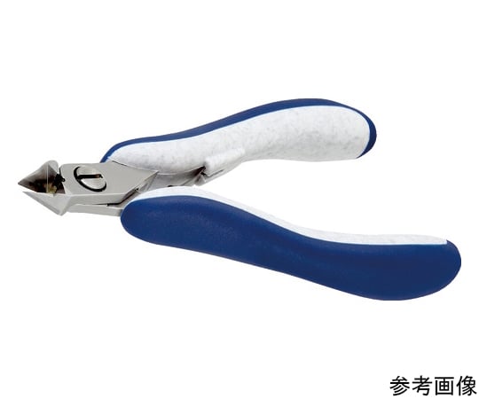 ESD精密ニッパ　タングステン先細リリーブ形　フルフラッシュ刃　120mm