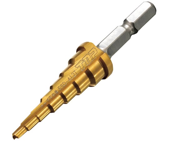 電動ドリル用タップ下穴用ステップドリル 7段 穴あけ寸法Φ3.3～13.0