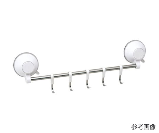 プッシュ式吸盤フック（5連） 耐荷重5kg