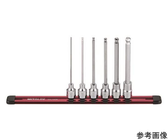 3/8　ヘックスソケット　ボールポイント　ロング　ホルダーセット　6コマ7点