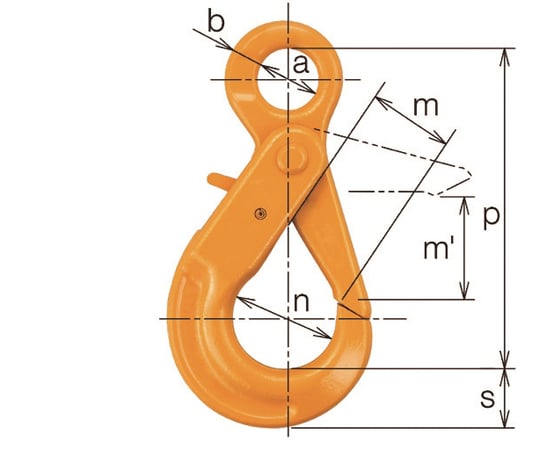 チェンスリング カナグ部材（アイタイプ） シングルフックHJJ 基本使用荷重5.2t
