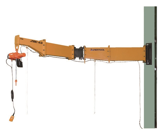 二速電動チェーンブロック付ジブクレーン 溶接型・柱取付式 JBCT