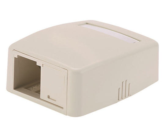 ローゼットボックス　シャッターなし　2個口（1ローゼット+1ブランク）　白