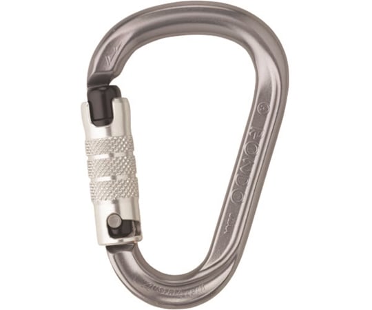 64 85 74 登山用カラビナ Hms Round 3点オートロック 線径14 0mmx114 シルバー Kr35b3 G Axel アズワン