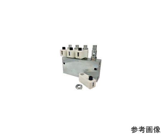 潤滑装置 カウンタ付デュアルライン分配弁 シングル吐出 吐出量：0.8～1.2cm/ストローク 給油箇所：3