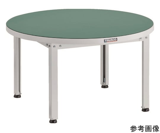 LC型大型回転台　Φ860XH76　帯電防止マット張り　脚付