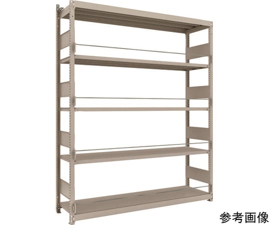 災害備蓄ラック スチールラック M1.5型 W1760×D445×H2100 5段 単体