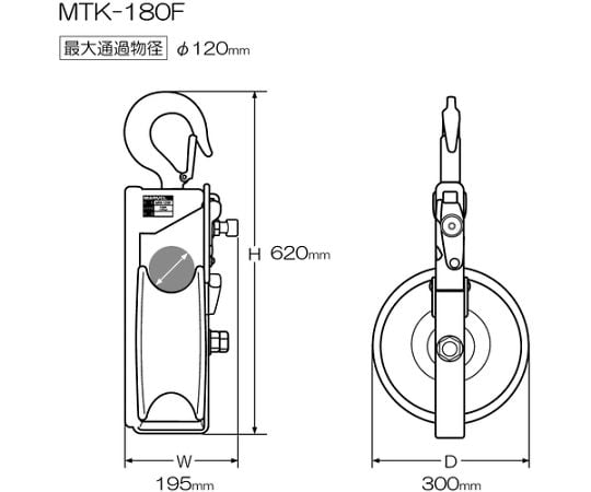 64-8614-37 a hanging metal car MTK-180F 【AXEL GLOBAL】ASONE