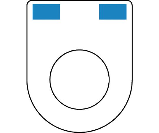 押ボタン（メガネ銘板）φ22.5（別作）2ノッチ1段彫り