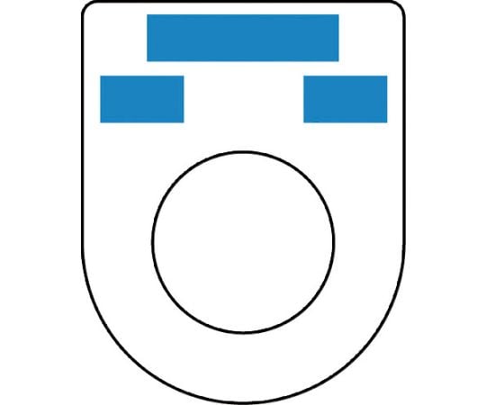 押ボタン（メガネ銘板）φ22.5（別作）2ノッチ2段彫り