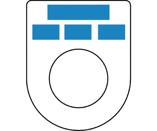 押ボタン（メガネ銘板）φ22.5（別作）3ノッチ2段彫り