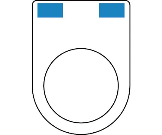 押ボタン（メガネ銘板）φ30.5（別作）2ノッチ1段彫り