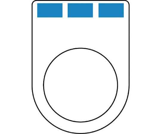 押ボタン（メガネ銘板）φ30.5（別作）3ノッチ1段彫り