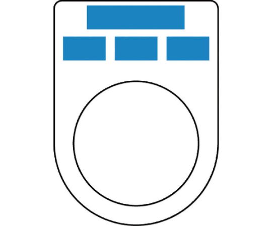 押ボタン（メガネ銘板）φ30.5（別作）3ノッチ2段彫り