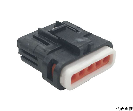 防水コネクタ　ソケットハウジング　（10個入）芯数5　被覆外径φ1.3～1.7　黒