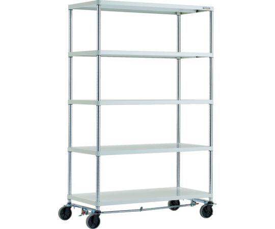 フェニックスラック　1200X600　5段　U車輪4輪S付　W色　抗菌粉体塗装