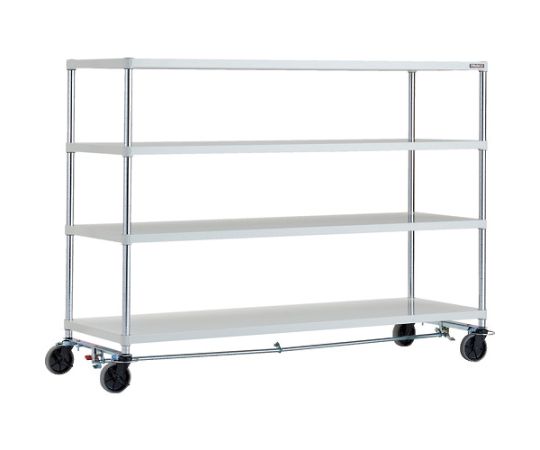 フェニックスラック　1800X600　4段　U車輪4輪S付　W色　抗菌粉体塗装