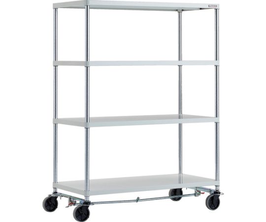 フェニックスラック　1200X600　4段　U車輪4輪S付　W色　抗菌粉体塗装