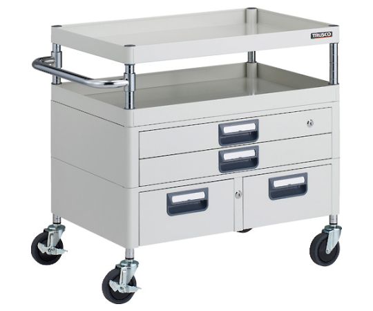 フェニックスワゴン　抗菌　省音　750X500XH740　引出付　W色