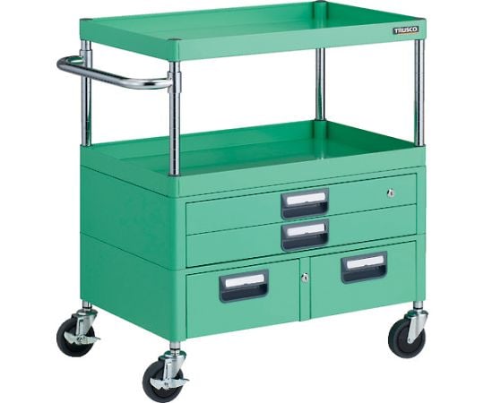 フェニックスワゴン　抗菌　省音　750X500XH880　引出付　YG色