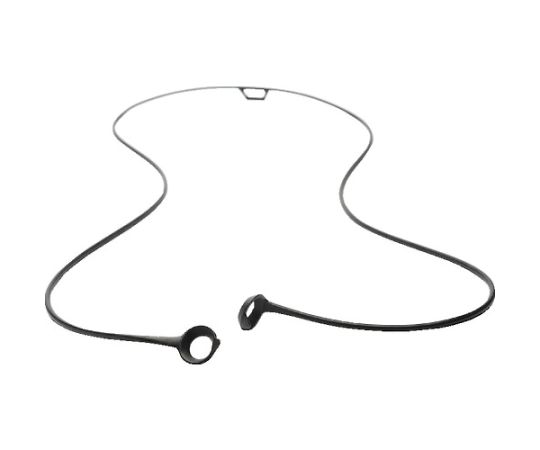 耳栓用　首掛けコード　ブラック　650mm