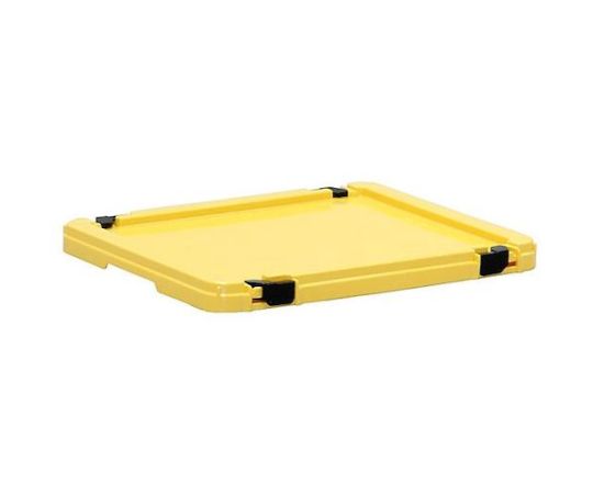 ポリテナーPT-14,21,28用ロック付き蓋　イエロー