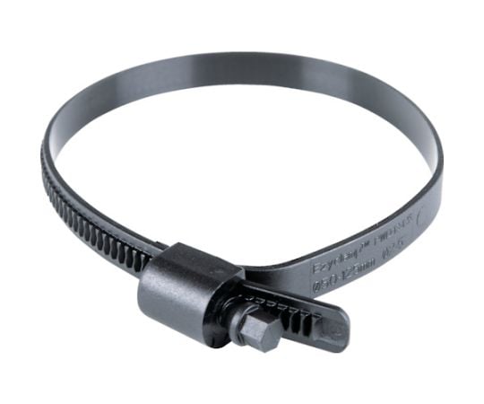 64-8654-02 樹脂製ホースバンド Ezyclamp 締付径25.0～100.0mm 対辺8.0