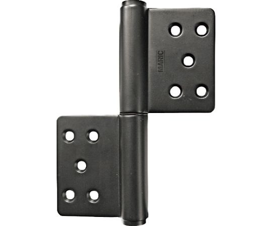 KJ旗丁番 127ミリ マットブラック ビス付
