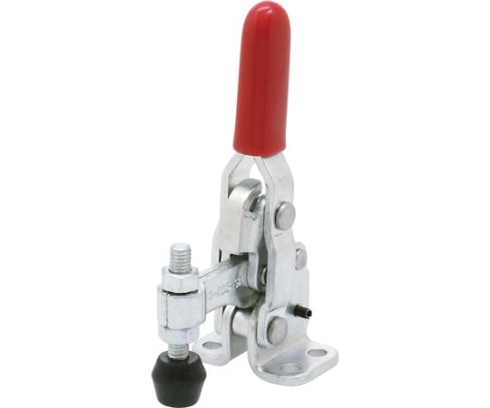 下方押え型トグルクランプ 立型トグルクランプ 垂直ハンドル フランジベース 締圧力0.62kN 適合コンタクトボルト径M6