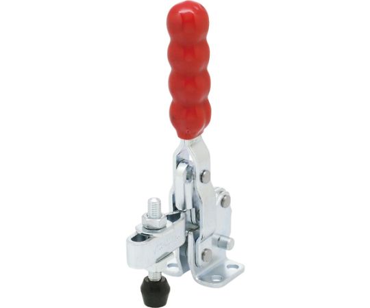 下方押え型トグルクランプ 立型トグルクランプ 垂直ハンドル フランジベース 締圧力1～1.7kN 適合コンタクトボルト径M8