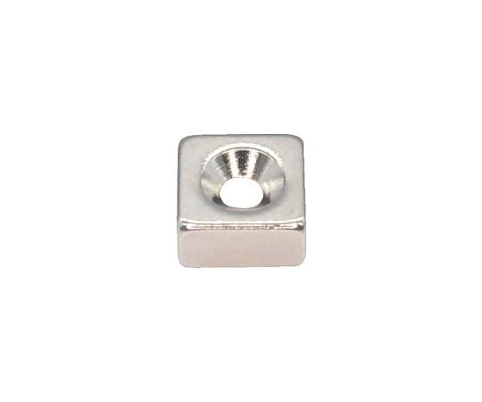 ネオジム角形 皿ねじ穴付 6MM×6MM×3MM M1.6 1個入