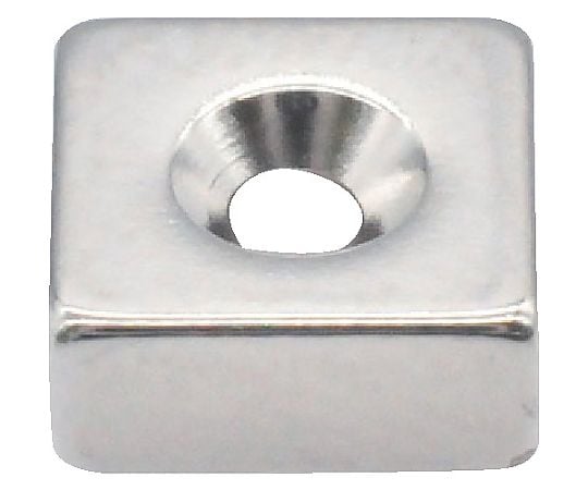ネオジム角形 皿ねじ穴付 7MM×7MM×3MM M1.6 1個入