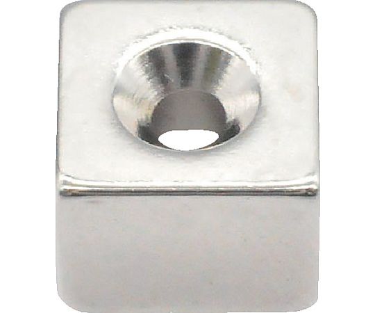 ネオジム角形 皿ねじ穴付 7MM×7MM×5MM M1.6 1個入