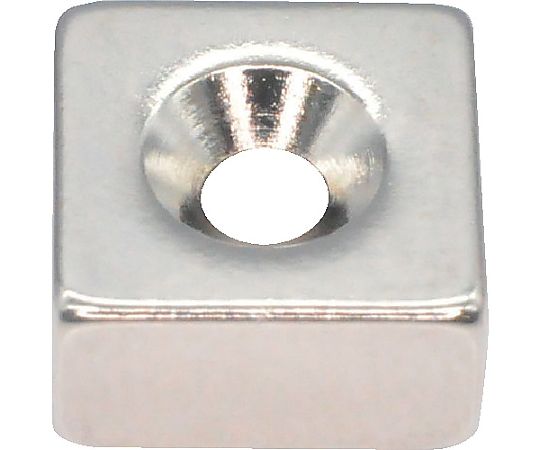 ネオジム角形 皿ねじ穴付 8MM×8MM×4MM M2 1個入