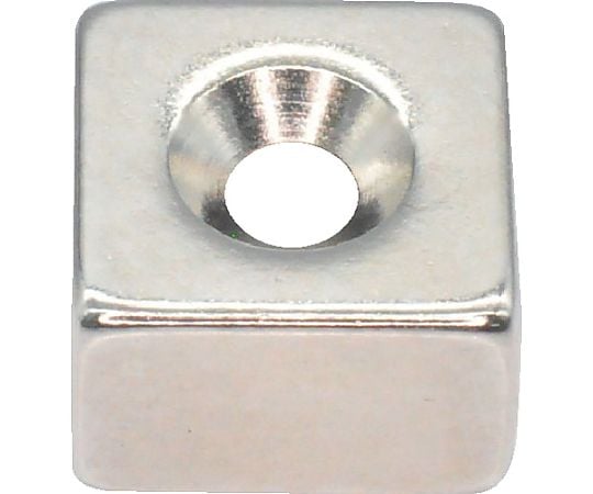 ネオジム角形 皿ねじ穴付 8MM×8MM×5MM M2 1個入