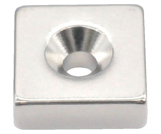 ネオジム角形 皿ねじ穴付 9MM×9MM×3MM M2 1個入