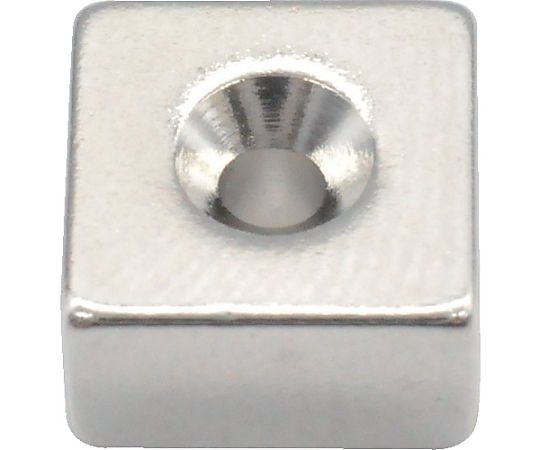 ネオジム角形 皿ねじ穴付 9MM×9MM×5MM M2 1個入