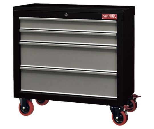 重量キャビネットカート　TC-S22　ブラック